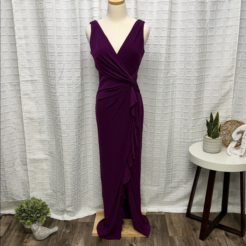Lauren Ralph Lauren Deep Purple Maxi Dress